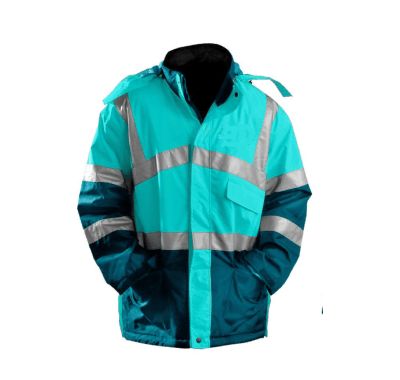 Blue Buttoned Riding Jacket with Shoulder Flaps Wholesaler
